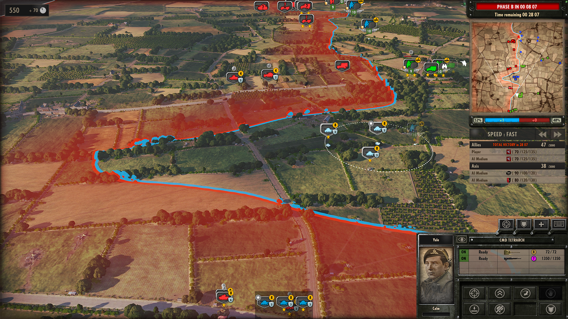 Steel Division : Normandy 44, Dynamic Front Line