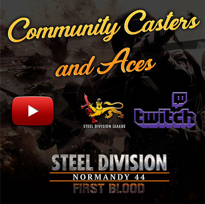 First Blood Steel Division League Casters Aces Blog background
